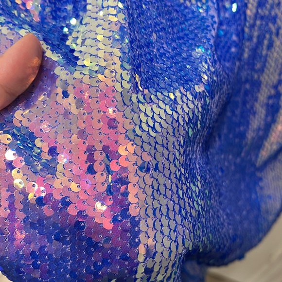 Fashion Nova Curve Plus Size - Flashing Lights Sequin Dress - Purple - Size 3X - Picture 12 of 12